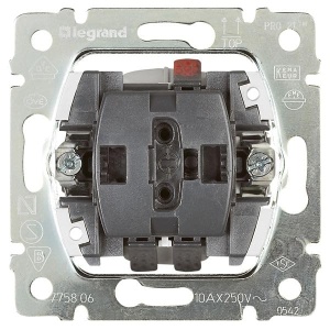 Intrerupator Legrand Creo 1-polig, 775811, rezistent, usor de instalat