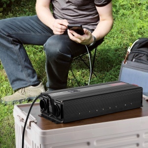 Inversor de tensiune VEVOR SGPE-3000W, 3000W, 12V DC, 230V AC, 2 prize AC, 2 USB - Img 8