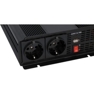 Invertor auto AEG 1500W 12V DC la 230V AC telecomanda wireless protectie supraincarcare - Img 4