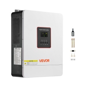 Invertor hibrid VEVOR GD5548JMH 4000W, 24V DC, cu Wi-Fi, alb - Img 9