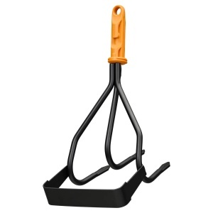 Jatgrubber Fiskars OneClick, multifunctional, 430 g, otel carbon, negruportocaliu - Img 1