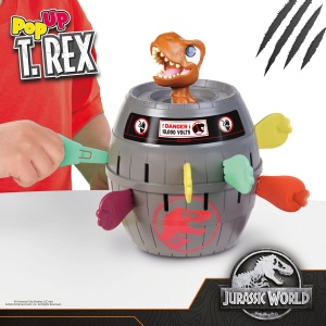Joc de actiune Tomy Pop Up T-Rex T73290 pentru copii, 4-8 ani, Jurassic World - Img 2