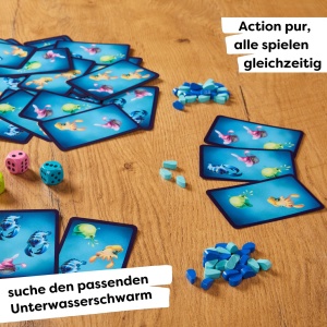 Joc de carti subacvatice HABA Schwarmlichter pentru 2-5 jucatori, 7 ani, 15 minute - Img 2