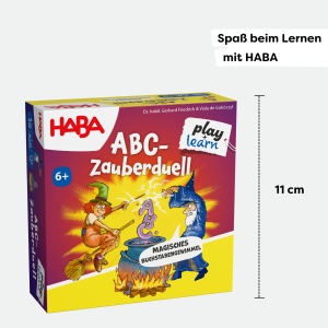Joc de societate HABA ABC-Zauberduell - Invatarea literelor, 6 ani, din lemn si carton - Img 6