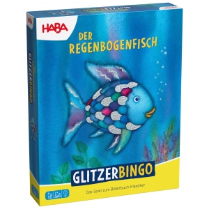 Joc de societate HABA Glitzer Bingo Der Regenbogenfisch, pentru 2-4 jucatori, ab 3 ani