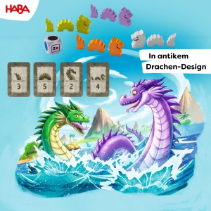 Joc de societate HABA Wasserdrachen joc de strategie cu figurine din lemn pentru 2-4 jucatori - Img 4