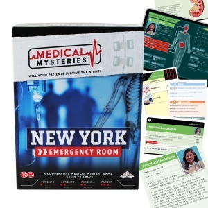 Joc de societate Medical Mysteries Tomy - Cooperativ, 4 cazuri, pentru adulti - Img 7