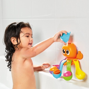 Jucarie de baie Toomies E73104 Octopus 7 in 1, Multicolora, pentru copii peste 18 luni - Img 3
