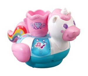 Jucarie de Baie VTech Baby Badespa Einhorn - cu Eimer, Senzor Luminos, 1-5 Ani - Img 2