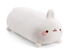 Jucarie de plus NICI Molang 24x23x56cm - Alb, ideal pentru imbratisari si joaca