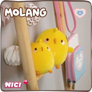 Jucarie de plus NICI Molang Piu Piu 12 cm, Galben, Super moale, Ideal pentru cadou - Img 7