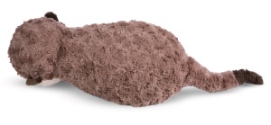 Jucarie de plus NICI Otter Oda & Odalina 40 x 20 cm - perna de plus 2 in 1 din plus moale, perna decorativa in forma de vidra pentru copii si adulti, 49169, idee de cadou grozava, bej si gri - Img 5