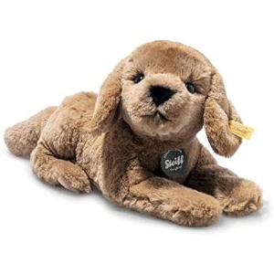 Jucarie de plus Steiff Lenny Labrador 23 cm, culoare maro, material reciclat