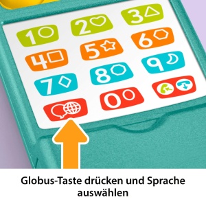 Jucarie educativa Fisher-Price Klapphandy pentru bebelusi, 12 butoane, multilingv - Img 4