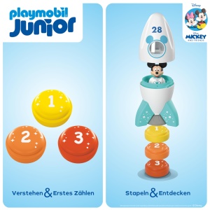 Jucarie educativa Mickey Maus - Racheta de spatiu, din plastic biobazat, pentru copii 1-4 ani - Img 5