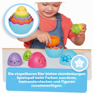 Jucarie educativa TOMY Toomies Hide Squeak - 5 oua colorate cu sunet pentru bebelusi - Img 4