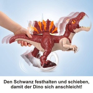 Jucarie Fisher-Price Imaginext Spinosaurus JFR24 23 cm miscare dinamica si functii interactive - Img 4