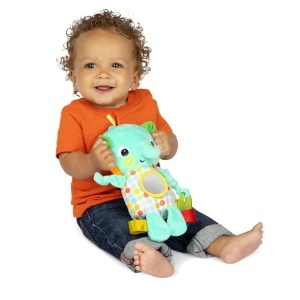 Jucarie interactiva Bright Starts Huggin Lights Elefant muzica si lumini unisex - Img 4