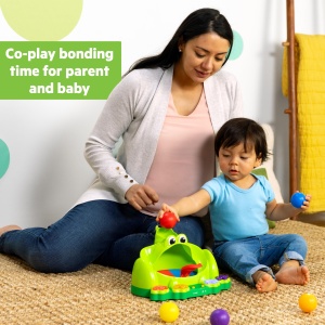 Jucarie interactiva Bright Starts Poppin Ball Frog lumini si sunete pentru copii 6 luni - Img 7