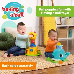 Jucarie interactiva Bright Starts Silly Spout Wal Popper, 3 bile incluse, muzica si lumini - Img 7