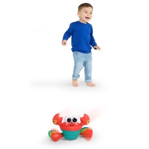 Jucarie interactiva pentru bebelusi Bright Starts Crab, muzica si dans, rosu - Img 5
