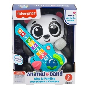 Jucarie interactiva pentru invatare Fisher-Price Animal Band - Gina la Pandina, 10 butoane, 70 melodii - Img 6