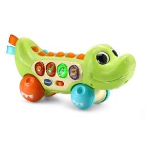 Jucarie interactiva VTech - Krokodil cu muzica, 4 butoane colorate, pentru 6-36 luni