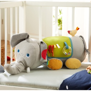 Jucarie multifunctionala HABA 306454 Elefant, 70cm, pentru bebelusi - Img 6