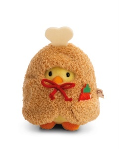 Jucarie NICI Tschieps 61653 Pui galben din plus cu costum de pulpa de pui 8cm