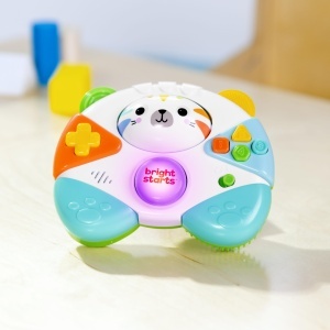 Jucarie pentru bebe Bright Starts Gamer Buddy, cu sunete si lumini, design tigru - Img 9