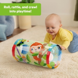 Jucarie pentru bebelusi Bright Starts Roll-Along Rainforest, cu 3 mingi colorate, design sigur - Img 5