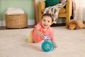 Jucarie pentru bebelusi Fisher-Price JLB95, Minge muzicala, Lila, Activitate - Img 2