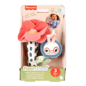 Jucarie pentru bebelusi Fisher-Price Planet Friends 2-in-1 cu detalii senzoriale - Img 7