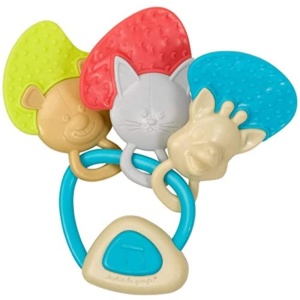 Jucarie pentru bebelusi Sophie La Girafe Rattle Tonarten, cu sunete si inel gingival