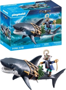 Jucarie PLAYMOBIL Pirati Riesenhai 71793 - Set de joaca pentru copii de la 4 ani