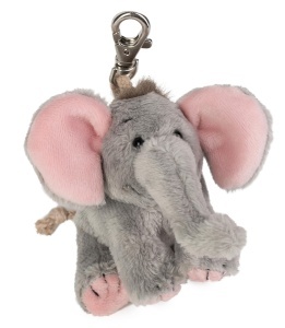 Jucarie Plus Elefant Schaffer BabySugar, 9 cm, GriRoz - Img 5
