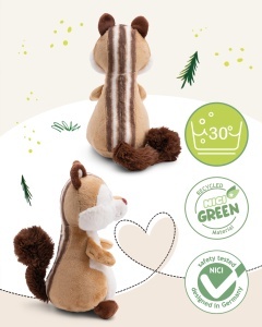 Jucarie Plus NICI Jojo Forest Friends 27cm Material Sustenabil Colectia NICI Green - Img 3