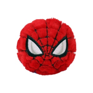 Jucarie Plus Spiderman TY Beanie Bouncer, Culoare Rosie, Neagra si Alba, Cu Ochi Stralucitori