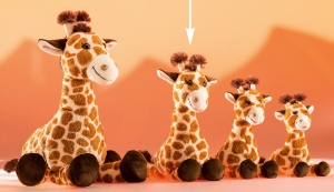 Jucarie Plush Giraffa Bahati Schaffer, 28 cm, Culoare Maro - Img 3