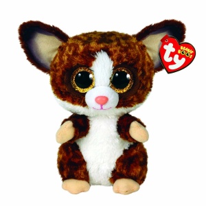 Jucarie Plush TY Beanie Boos Binky - Maimuta Galago - 15 cm - Blana Moale, Ochi Stralucitori