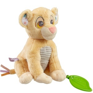 Jucarie senzoriala Simba Disney Baby, cu inel gingival, galben, ultra-moale - Img 2