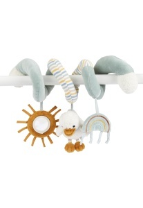 Jucarie spirala pentru bebelusi Sterntaler Edda Lou, unisex, cu sunete si oglinda, lavabila