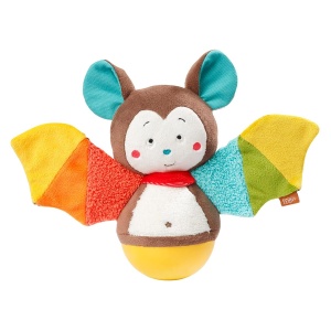 Jucarie Wackelfigur Fehn Fledermaus - 20 cm, Multifunctionala, Colorata