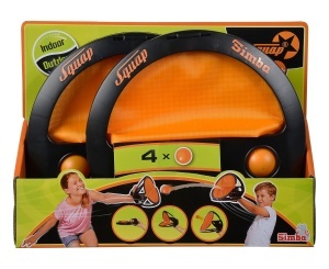 Jucarie Wurf si Fang Simba Squap Fangballspiel, Set 2 Piese, 4 Bile, pentru Copii 6