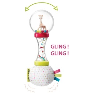 Jucarie Zornaitoare Sophie la Girafe Maracas pentru Bebelusi Ergonomica si Usor de Manipulat - Img 3