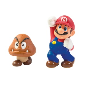Jucarii de Baie Mario si Goomba - Set interactiv pentru copii, 2 ani