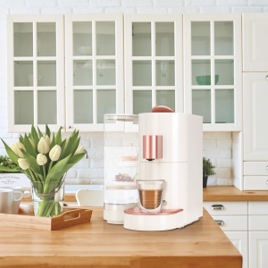 K-fee TWINS II Kapselmaschine 23L 19 Bar Beige-Rose Gold - Img 3