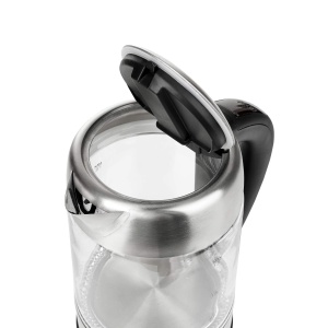 Kettle electric Adler AD 1247, 1,7L, 2200W, din inox si sticla, cu selectie temperatura - Img 3