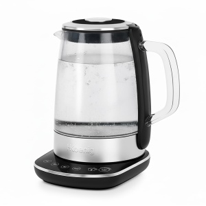 Kettle electric H.Koenig BO600, 1.5 L, 2200 W, sticla si otel inoxidabil - Img 2