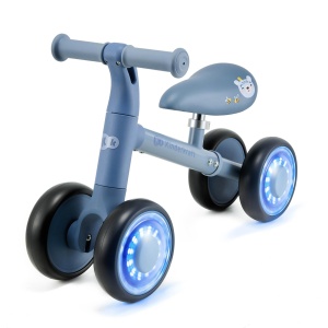 Kinderkraft Cutie Flash Bicicleta Fara Pedale Albastra Roti LED Siguranta Sporita